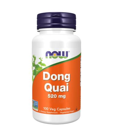 Now Foods Dong Quai 520mg 100 Vegan Capsules Lab-Tested Vegetable Gluten Free Soy Free Vegetarian