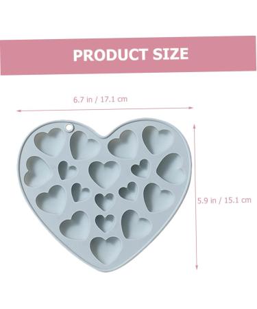 BESTonZON 8 Pcs Mold Mousse Cake Heart Keychain Chocolate Heart Firefighter Gifts Christmas Candy Heart Muffin Love Shaped Cake Mould Candy Chocolate Food Grade Silicone Halloween Jelly Bluex4pcs 17.1x15.1cmx4pcs - Buy Online on GoSupps.com