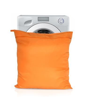 Horsewear Wash Bag Filters Horse Hair and Protects Washing Machines Jumbo Size Orange