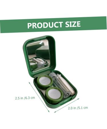 Lurrose Contact Lens Container Set - Foil Glitter Makeup Case with Mirror | Cute & Practical Storage for Tools - Buy Online on GoSupps.com