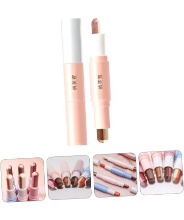 WOONEKY 2pcs Eye Shadow Stick Shimmer Eyeshadow Double Head Eyeshadow Stick Glitter Eye Shadow Plastic - Buy Online on GoSupps.com