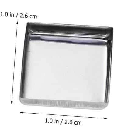 FRCOLOR 120 Pcs Square Magnets Pans for Eyeshadow Empty Eyeshadow Tin Pan Sample Accessories Stainless Steel Mx2pcs As Shownx2pcs - Buy Online on GoSupps.com