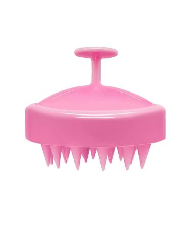 Shampoo brushed scalp massage device with soft and flexible silicone bristles scalp massager hair growth shed removal pink pink standard