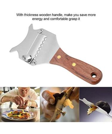GOTOTOP Stainless Steel Truffle Cutter & Chocolate Cheese Razor | Adjustable Blade & Wooden Handle | Perfect for Cakes Chocolate & Casseroles - Buy Online on GoSupps.com