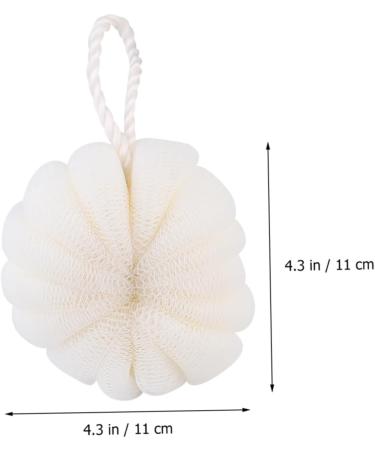 Beavorty 4 pcs Large Bath Balls - Bubble Scrubber & Shower Sponge Loofahs for Luxurious Cleansing - Buy Online on GoSupps.com