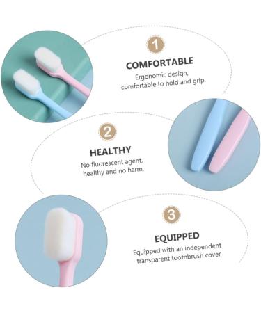 PartyKindom 4pcs Manual Toothbrush - Miss PP Design | Eco-Friendly Travel Set - Buy Online on GoSupps.com
