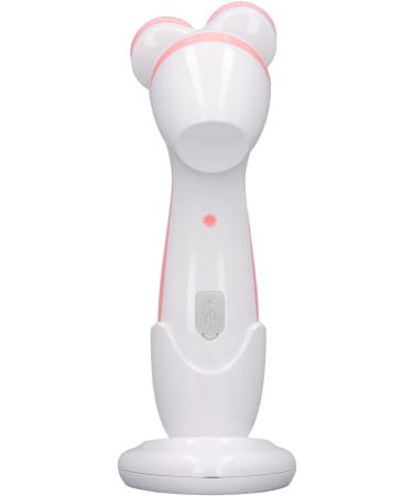 3 Head Electric Facial Cleansing Brush - Rechargeable Silicone Exfoliating Scrubber in Pink | Portable Face Massager for Glowing Skin - International Shipping Available - Buy Online on GoSupps.com
