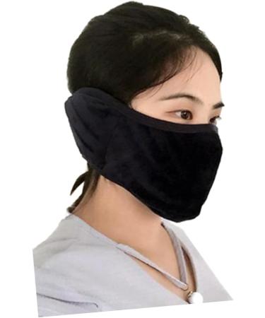 Clispeed Dustproof Winter Face Mask - 2 Pack Earmuffs for Men & Women - Anti-Dust Mouth Muffle - Black - Buy Online on GoSupps.com