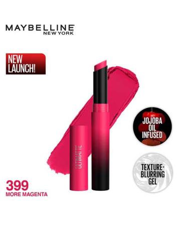 Buy Maybelline New York Matte Lipstick - Bold Color Jojoba Oil Infused 399 More Magenta 1.7g | International Shipping Available - Buy Online on GoSupps.com