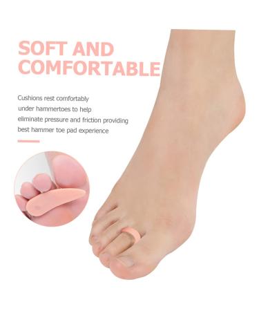 Middle Toe Support Pad Nursing Foot Protectors - Set of 4 | Bunion Cushions & Toe Divider | Orthopedic Bunion Splint & Valgus Correction Tool - Buy Online on GoSupps.com