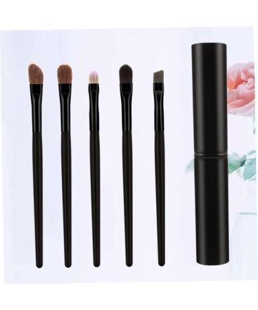 WOONEKY 5pcs Eyeshadow Brush with Case Eyeshadow Brush Kit Cosmetic Tools Blackriflecoffee - Buy Online on GoSupps.com
