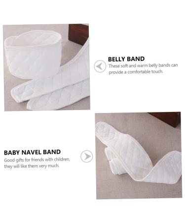 Hemoton 12 Pcs Umbilical Cord Baby Belly Button Band Set - Postpartum Belly Support Belt for Pregnancy - Newborn Belly Wraps After Birth - White - 45X8X0.5CM - Buy Online on GoSupps.com