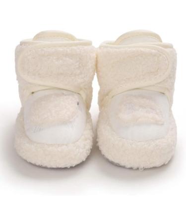 MASOCIO Baby Sheep Booties | Soft Sole Infant Warm Boots 6-12 Months White - Buy Online on GoSupps.com
