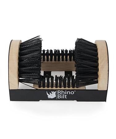 Rhino Bilt Boot Scraper The Original Boot Scrapers - Outdoor Boot Brush with Warranty Black & Brown