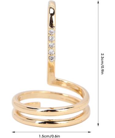 Finger Nail Circle Fashion Fingertip Jewelry Nail Art Circle Decorative Nail Art Circle Accessories for Ladies Weacircle (Sliver)(3050 gold) - Buy Online on GoSupps.com