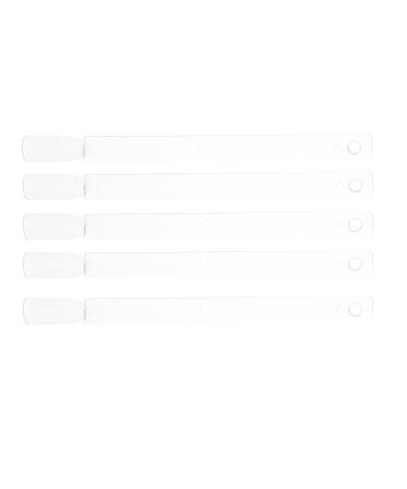Tfscloin 50pcs Fan-shaped False Nail Swatch Sticks with Metal Split Ring - Clear Nail Polish Practice Display Art Tips - Buy Online on GoSupps.com