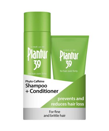 Plantur 39 Caffeine Shampoo and Conditioner Set Prevents and Reduces Hair Loss | For Fine Brittle Hair | Unique Galenic Formula Supports Hair Growth | Set of 250ml Shampoo and 150ml Conditioner - Buy Online on GoSupps.com