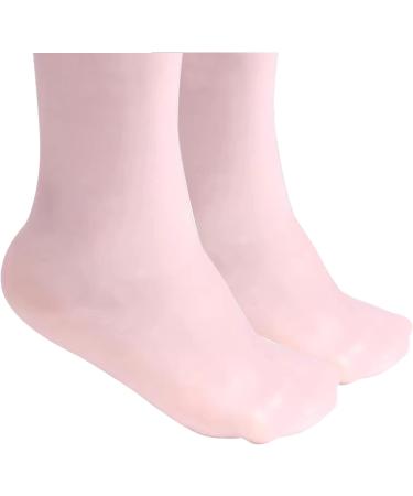 Silicone Moisturizing Socks 1 Pair Long Soft Gel Socks Anti Slip Women Foot Mask Socks Spa Pedicure for Dry Cracked Feet Rough Skin L Beauty Supplies - Buy Online on GoSupps.com