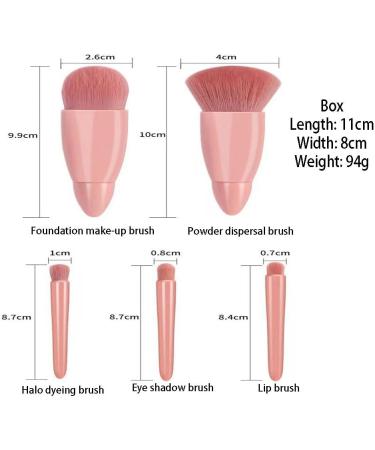 Travel Makeup Brushes Set Portable Make Up Brush Kit Small Complete Function Cosmetic Brushes Set for Foundation Powder Blush - Buy Online on GoSupps.com
