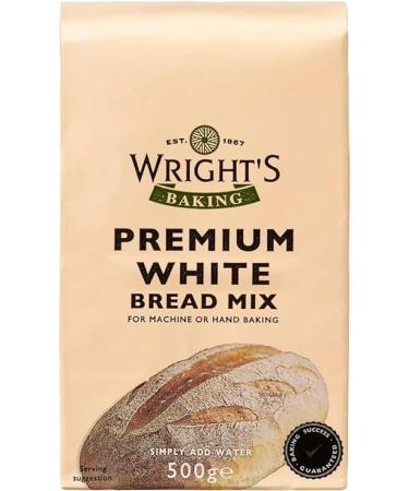 Wright's | Oat & Linseed Bread Mix And Premium White Bread Mix 500g | For Machine or Hand Baking | Suitable for Vegetarians - Buy Online on GoSupps.com