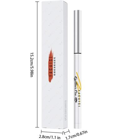 Eyeliner Pencil Smudge Proof Eyeliner - Long-Lasting Eyeliner Pencil Glide on Smooth Gel Pigments Wear Smudge Resistant Waterproof Gel Liner for Travel Rowces Golden Brown - Buy Online on GoSupps.com