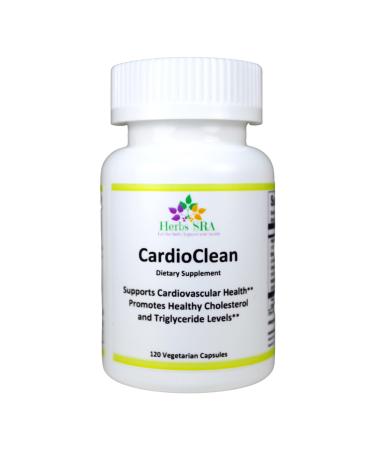 CARDIOCLEAN Omega-3 and Black Garlic Supplement Supports Healthy Cholesterol Triglycerides & Circulation Daily Cardiovascular Wellness Formula 120 Vegetarian Capsules