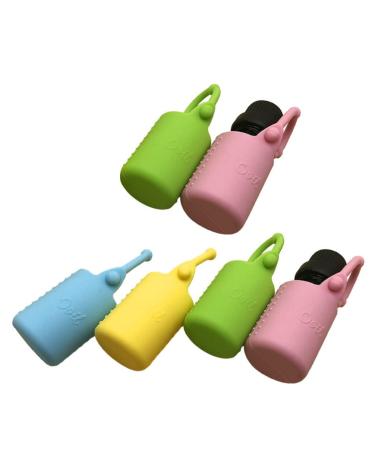 Silicone-roller bottle essential oil carrying bag travel cover with hanging rope essential oil holder accessories 5 ml see illustration 5ml