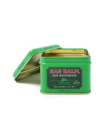 Bag Balm Vermont's Original Moisturizing for Dry Skin Chapped Lips Cracked Heels Dog Paw Pads + More. 118 ml (4 oz) Tin (3)