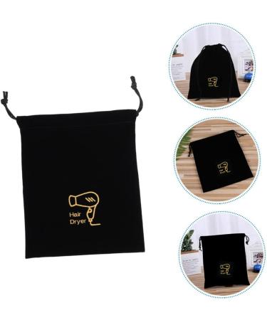 Healeved Reusable Grocery Bag 5pcs hair dryer storage bag s flannel drawstring bags Portable Hair Dryer Bag tool Travel Backpack Travel Backpack 30X26X1CMx5pcs Blackx5pcs - Buy Online on GoSupps.com