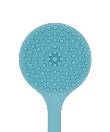 Shop DNC Silicone Back Scrubber for Shower - Soft Blue Bath Brush with Long Handle | Ideal for Comfortable Cleansing - Buy Online on GoSupps.com