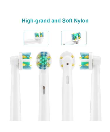 Oral-B Toothbrush Replacement Heads - 8 Count Refills for Pro 1000, 3000, 5000, 7000 & Vitality Floss Action - Buy Online on GoSupps.com