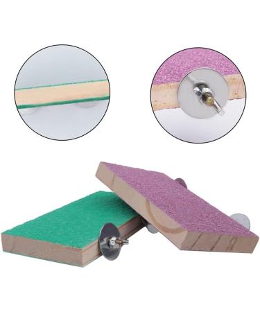 Geluode 5 Pack Bird Perches Natural Wood Birdcage Scrub Stand Platform for Bird Parrot Budgies Parakeet Cockatiels Conure Lovebird Cage Paw Grinding Toy - Buy Online on GoSupps.com