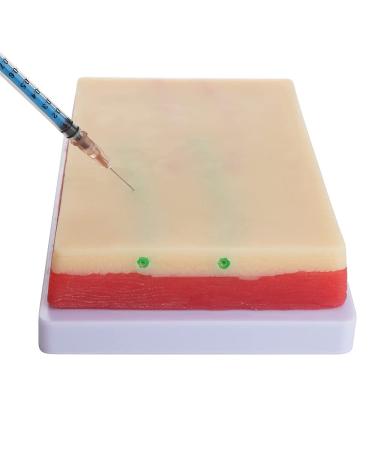 4 Pcs Venipuncture IV Injection Training Pad - Silicone Human Skin Suture Model with 4 Veins, 3 Skin Layers for Injection Practice - Buy Online on GoSupps.com