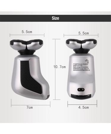 5 in 1 Rechargeable Bald Head Electric Shaver for Men | 5D Floating Heads Beard & Nose Trimmer Facial Brush - Perfect for Bald Men - Buy Online on GoSupps.com