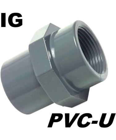 40mm PVC-U Threaded Sleeve Adapter - IG 1 1/4 Internal Thread for Pond Pumps - Ideal for Koi Ponds - Buy Online on GoSupps.com