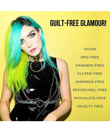 Shop Manic Panic Mermaid Classic Creme - Vegan Cruelty-Free Blue Semi-Permanent Hair Dye (3 x 118ml) - Buy Online on GoSupps.com