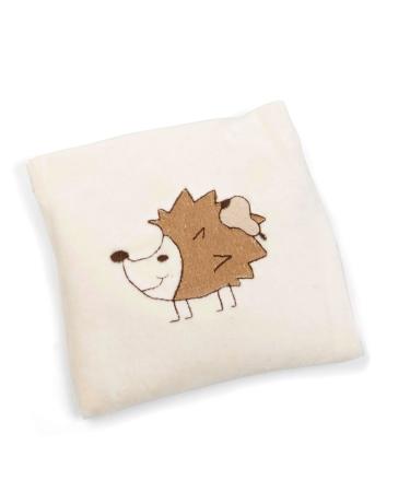 Gr nspecht 13-V1 Organic Linseed Cushion - Naturally Pure for Babies Approx 13 x 13 cm Hedgehog