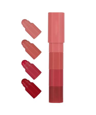 Fellflying Matte Lipstick Set, Lipstick Sets for Women - Non-Sticky Lipstick Set | 4Pcs Waterproof Matte Lipstick Makeup Set,