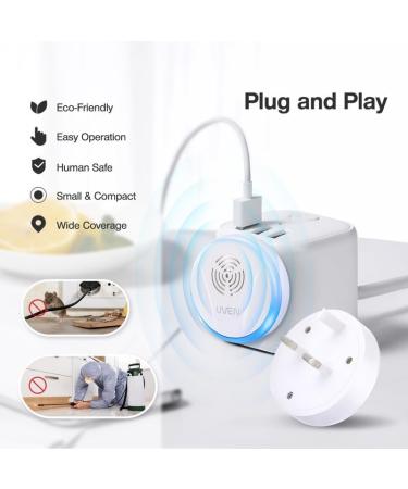 Ultrasound Pest Control - 6pcs Plug-in Insect Repeller for Mosquito Mice Spiders Cockroaches & More | Effective Electrical Protection - Blue 2803B - Buy Online on GoSupps.com