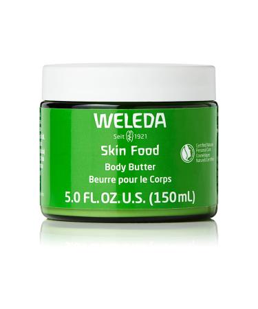 Weleda Skin Food Body Butter 5 Fluid Ounce, Sustainable Glass Jar, Plant Rich Hydrating Moisturizer with Shea and Cocoa Butter, Sweet Almond Oil and Pansy 5 Fl Oz (Pack of 1) Pack of 1