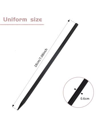 inSowni 50 Pack Wooden Hair Sticks Pencil Hair Pins for DIY Bun Updo | Classic Vintage Retro Hanfu Chinese Chopsticks Base | Women Girls Accessories - Buy Online on GoSupps.com