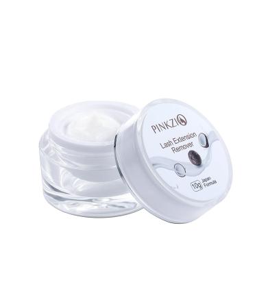 PINKZIO Eyelash Extension Remover, Lash Cream Remover 10g | Coconut Scent & Quickly Dissolve Lash Extension Adhesive for Sensitive Eyes