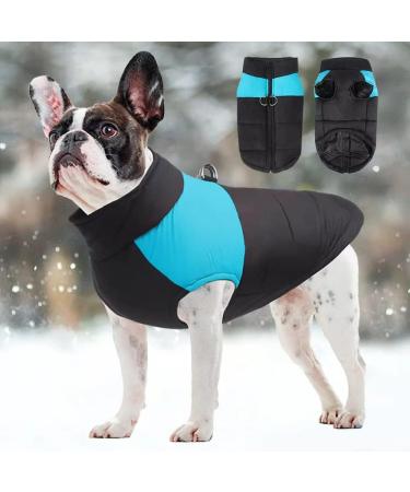 Buy Femax Waterproof Dog Coat - Warm Winter Jacket for Small to Large Dogs | Padded Pet Clothing in Blue (XL: 48cm Chest 39cm Back) - Buy Online on GoSupps.com