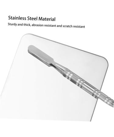 NOLITOY Palette de Maquillage Inox Portable avec Spatule L g re et Facile Nettoyer Outil Professionnel pour Artistes et Amateurs de Maquillage - Buy Online on GoSupps.com