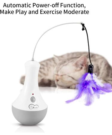 Doel Interactive Cat Toys - Electric Feather & Tumbler Toys for Intelligent Indoor Cats | Perfect Gift for Cat Lovers - Buy Online on GoSupps.com