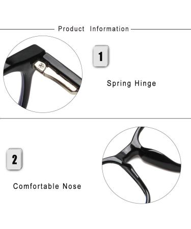 SIGVAN Progressive Multifocal Computer Glasses Blue Light Blocking Readers - 2 Mix 1.5x for Women and Men - Buy Online on GoSupps.com