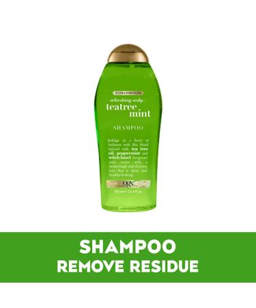 OGX Extra Strength Tea Tree Mint Shampoo & Conditioner - Invigorating, Paraben-Free, 25.4 Fl Oz - Buy Online on GoSupps.com