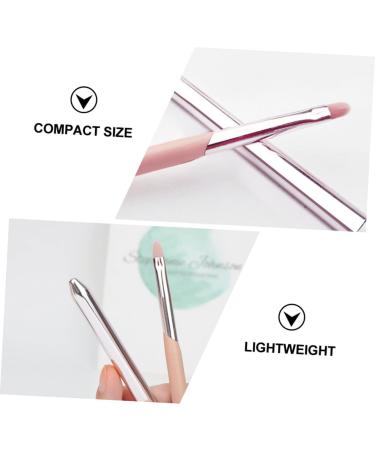 FRCOLOR 2pcs Retractable Lip Brush Set - Travel-Friendly Makeup Applicator with Synthetic Bristles for Lipstick & Eyeshadow - Pink - Buy Online on GoSupps.com