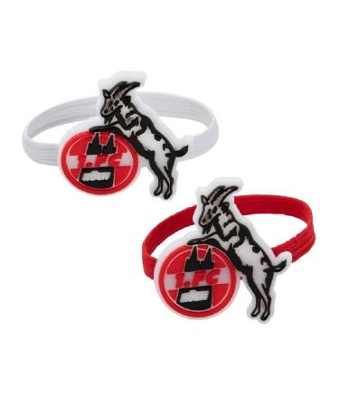 1. FC K ln hair tie with logo set of 2 hair ties rubber - plus bookmark I Love K ln