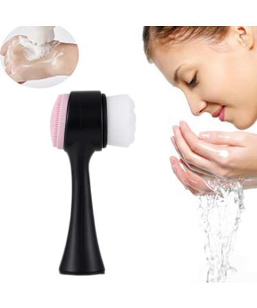 Face Scrubber Manual Face Brush Silicone Face Scrubber 2 in 1 Face Cleansing Brush for Deep Cleaning Exfoliating - Buy Online on GoSupps.com